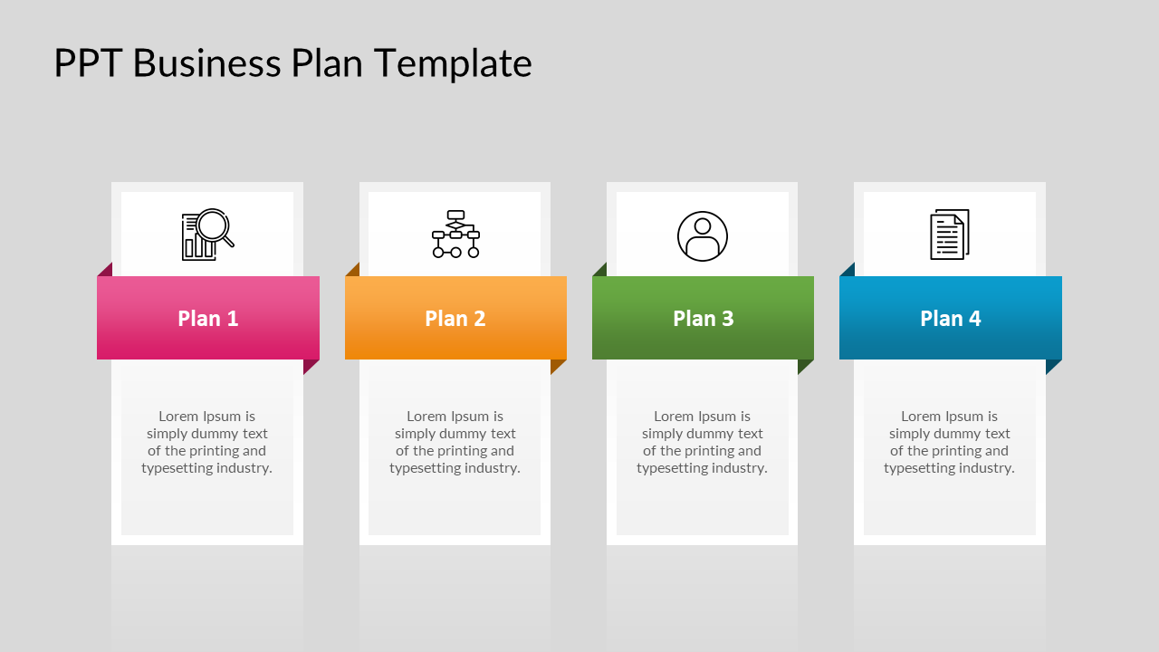 Simple PPT Business Plan Template for presentation